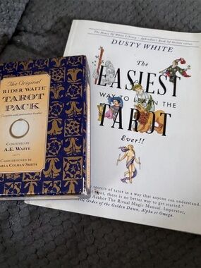 tarot card deck and book